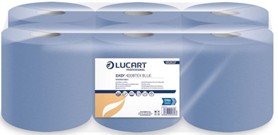 Large blue paper roll for cleaning grease within kitchens, factories, machinery and the workplace, supplied by Milne Chemicals