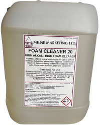 Foam Cleaner used in the food and drink industry where clean and hygienic