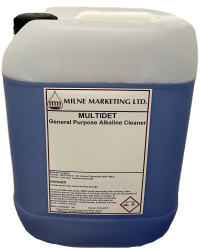 Milne Chemicals based in Wymondham, Norfolk are suppliers of Multidet general purpose alkaline cleaner