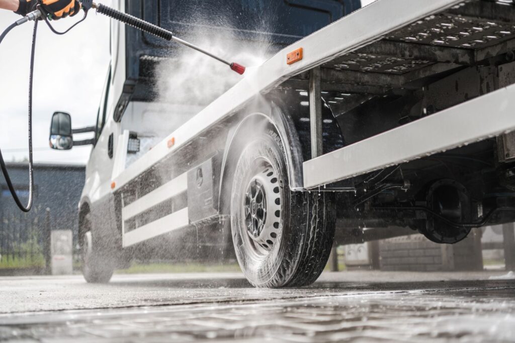 Cleaning a vehicle with superkleen