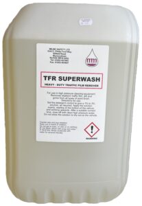 25 litre high concentrate heavy duty traffic film remover For use in high pressure cleaning equipment. Removes stubborn traffic film, dirt and grime from all types of paint finish 1-3 % solution (one barrel makes between 800 and 2500 litres)